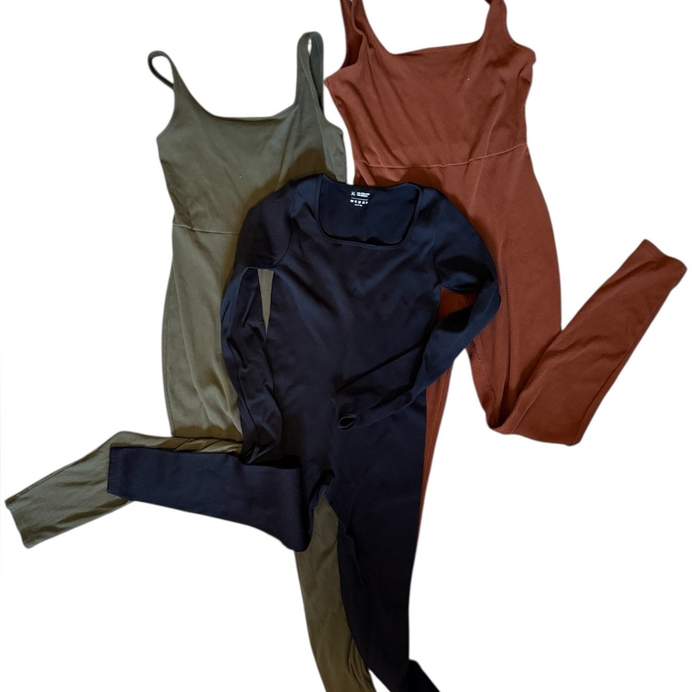 BUNDLE ALERT! Women's Bodysuit Trio - Black, Olive, Rust
